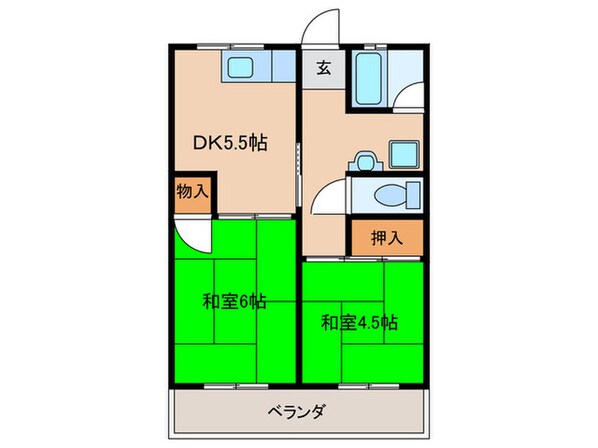 吉里マンションの物件間取画像